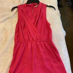 Hot pink romper